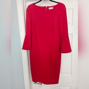 Red Calvin Klein Dress size 10